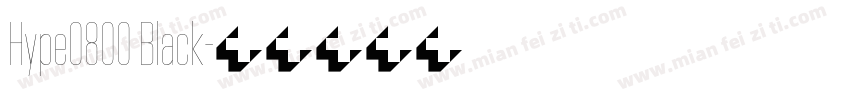 Hype0800 Black字体转换